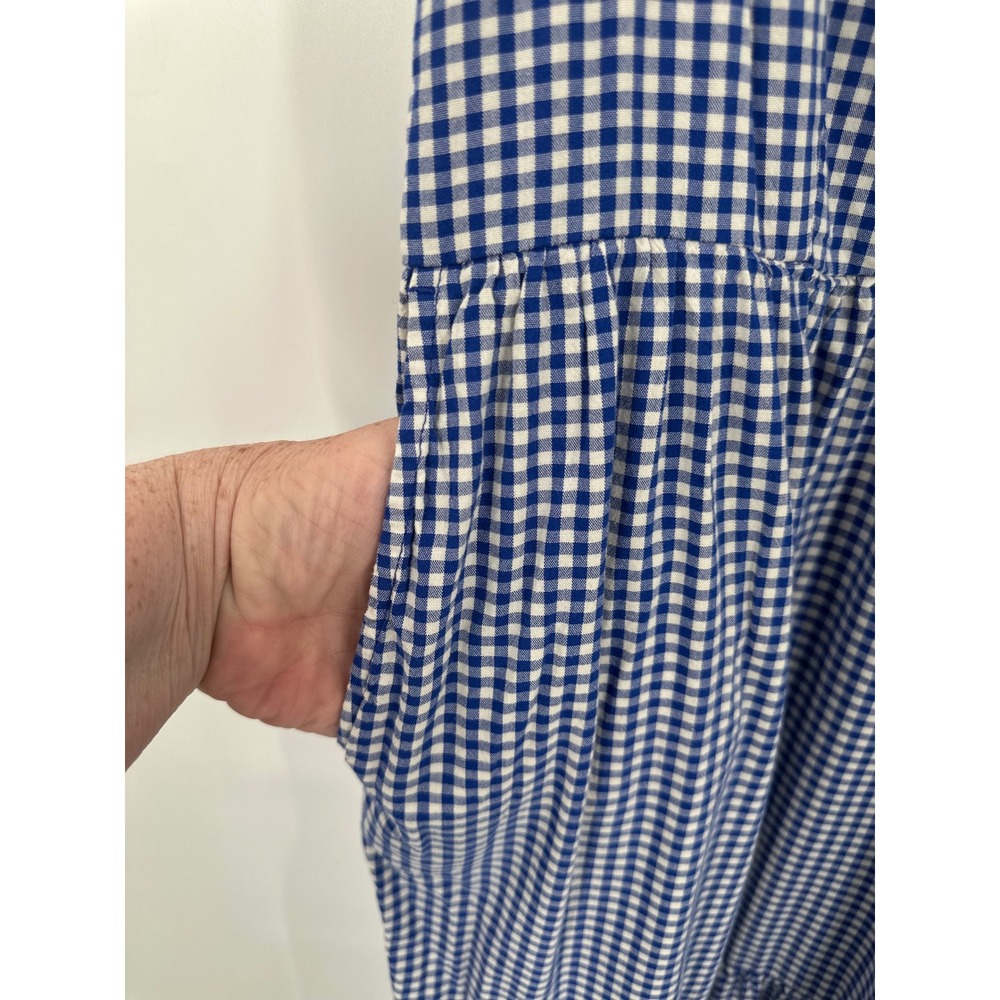 Old Navy Cami Dress Womens L Gingham Country Prairie Flowy Lightweight Boho - Picture 8 of 8